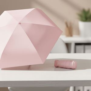 Parapluie miniature de haute qualité en forme de capsule, coloré à l'intérieur, avec protection UV pour le soleil et la pluie - Product Image 4