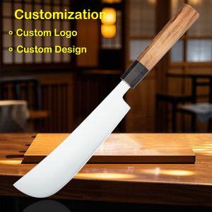 أداة مطبخ احترافية مقاومة للصدأ ومتينة بمقبض خشبي مضاد للانزلاق للاستخدام التجاري والمنزلي مصنوعة من المعدن - Product Image 4