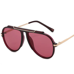 Logo Custom 2026 Vintage Big Frame Square <b>Sunglasses</b> UV400 Metal <b>Oversized</b> Pilot <b>Sunglasses</b> for Men Women - Product Image 1
