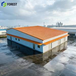 Customized High Clearance Steel Frame Logistics Warehouse Prefabricated Heavy Industrial <b>Metal</b> Storage Depot - Product Image 1