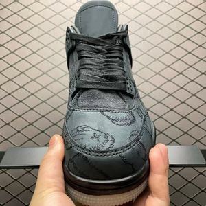 Chaussures de basket en daim gris de haute qualité pour hommes, semelle épaisse, baskets décontractées confortables, lumineuses et tendance - Product Image 3