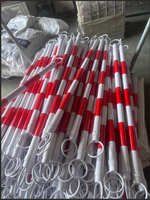 Barre de connexion télescopique réfléchissante pour cône de signalisation rétractable en plastique, pour barrière de sécurité routière