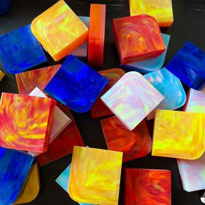 Prezzo all'ingrosso colore arcobaleno grezzo Nebula opale sintetico non tagliato Aurora opale gemma - Product Image 6