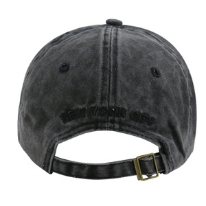 بيع بالجملة فارغة خمر غسلها القطن توالت دات قبعة شعار مخصص التطريز المتعثرة غير منظم للرجال النساء - Product Image 6