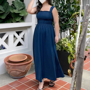 Женское летнее платье с индивидуальным логотипом, высококачественное, однотонное, без рукавов, роскошное, для вечеринок, длинное, бандажное - Product Image 5