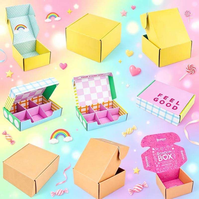 Cake Sample Box Hot Sale Customizable Biodegradable Folding Food Gift Box Glossy ...