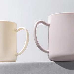 New Design Simple Shape Wash Cup Mouthwash Cup Tooth Bucket Toothpaste Storage <b>Box</b> Two Tone Mouthwash Cup for Bathroom - Product Image 4