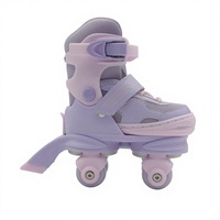 Patins à roulettes en ligne réglables multifonctionnels pour enfants débutants, portables et artistiques