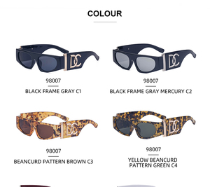 KAJILA-Lunettes de soleil de créateur tendance avec logo personnalisé style punk protection UV400, lunettes de soleil unisexes pour hommes et femmes - Product Image 5