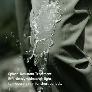 QUICKSHOWナイロンフリース裏地付きバギーアウトアウトドアパラシュートパンツ男性ファッションスタック膝軽量バルーンパンツユニセックス - Product Image 3