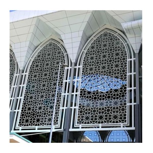 Laser cắt trang trí nhôm mặt tiền Bảng điều khiển tường tấm ốp kim loại chế tạo sản phẩm - Product Image 1