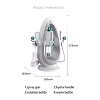 Appareil portable d'hydrodermabrasion pour embellir la peau, éliminateur de points noirs, infusion d'oxygène, hydratation, mésothérapie multi-usages