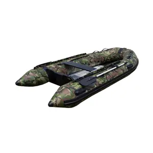 2023 High speed thicken bottom hider camo motor stable inflatable boat