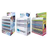 Étagères en carton détergentes promotionnelles imprimées sur mesure magasin de supermarché étagères de présentation de pochette supports pour lessive en poudre