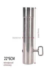 Kit de Accesorios para Estufa de Leña para Tienda de Campaña Ligera para Exteriores, Resistente a Altas Temperaturas y a la Intemperie, Anti-Escaldaduras, para <span class=keywords><strong>Camping</strong></span> y Senderismo, 5g - Product Image 5