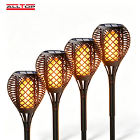 Lampe solaire LED 3W pour jardin, allée et pelouse, étanche IP65, en ABS, à température de couleur réglable, à intensité variable, à piquer dans le sol