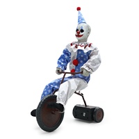 Nouveau modèle de clown cycliste MCT Halloween Circus avec capteur électrique, accessoires décoratifs pour la mise en scène de maisons hantées