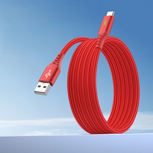 <span class=keywords><strong>Nuevo</strong></span> Cable de Datos USB-A Trenzado con Luz Indicadora, 3A, Carga Rápida Tipo-C 60w para Teléfono 17 Pro Max Samsung - Product Image 4
