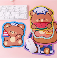 Tapis de souris personnalisé Tapis de souris en PVC en forme d'anime Mignon antidérapant Impression personnalisée Tapis de souris en cuir PVC