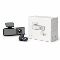 Caméra de tableau de bord WiFi double objectif CYXF V8-C 2K+1080P avec angle de 160-170°, surveillance de stationnement 24H, capteur G, contrôle par application, enregistrement en boucle, DVR automobile