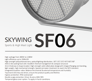 Projecteur LED hexagonal à très haut lumen IP66 AC, éclairage extérieur longue portée pour les rues, les stades, les aéroports - Product Image 2