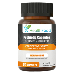 Cápsulas Probióticas de Alta Potencia con Enzimas Digestivas y Bioflavonoides, Apoyo a la Salud Intestinal, Cápsulas con Mezcla Prebiótica Sin GMO - Product Image 1