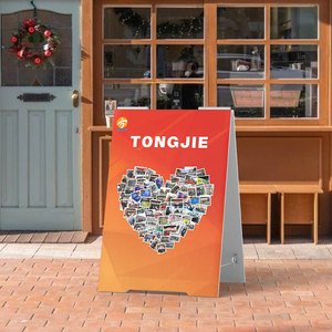 Soporte de cartel de acera de tablero A de doble cara, <span class=keywords><strong>pizarra</strong></span>/<span class=keywords><strong>pizarra</strong></span> blanca, perfecto para cafetería, promoción de tienda - Product Image 5