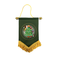 Drapeau d'échange personnalisable pour équipes de football avec conception gratuite, en satin écologique et tige en PVC