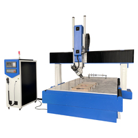Machine CNC LEEDER pour la fabrication de moules en mousse 3D pour voitures, bateaux, avions, moules rotatifs à 4 axes, 5 axes, 180 degrés, en polystyrène, en bois