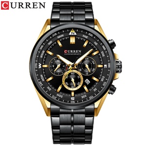 CURREN 8399 WristWatch Waterproof Chronograph Date Men Watch Top Brand Luxury Stainless Steel Sport Male <b>Clock</b> Gift New - Product Image 1