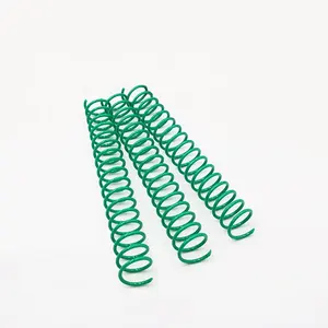 YPS环保新鲜材料绿色PVC塑料线圈环塑料螺旋装订