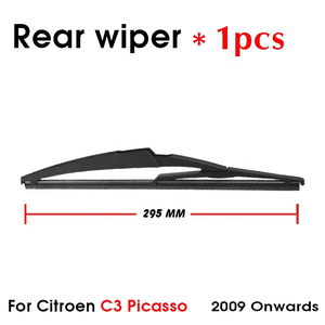 Spazzola Tergicristallo Posteriore 295mm + Braccio 265mm <span class=keywords><strong>per</strong></span> Parabrezza Auto, <span class=keywords><strong>Accessori</strong></span> <span class=keywords><strong>per</strong></span> <span class=keywords><strong>Citroen</strong></span> <span class=keywords><strong>C3</strong></span> Picasso dal 2009 in poi - Product Image 4