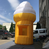 Tente alimentaire gonflable en tissu Oxford, taille personnalisable, avec éclairage LED, pour stand de vente de glaces, boissons et friandises, à usage commercial