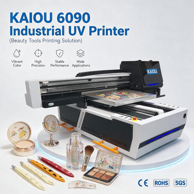 KAIOU 6090 UV DTF Printer with Laminator Flatbed/Roll-to-Roll with Epson I3200, 600x900 for Stickers & Tumbler