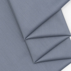 Tissu sergé non extensible en polyester et coton, résistant aux plis, pour l'été, en stock, couleur kaki, pour vêtements de travail - Product Image 4
