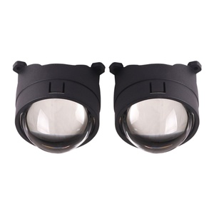 New Upgrade 2.5 Inch 12V Universal Led Headlamp Accessories Bi Led Bi-focal Lens With Dual Lamp Cup Projector for Car Motorcycle - Product Image 6