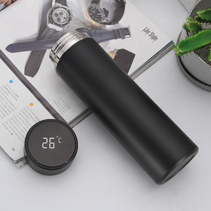 Rất Giá Rẻ 500Ml Phích LED Hiển Thị Nhiệt Độ Thép Không Gỉ Đô<span class=keywords><strong>i</strong></span> Tường Trà Bình Chân Không Du Lịch Cà Phê Chai Nước - Product Image 3