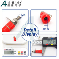 Connecteur banane JIALUN 4 mm, borne de liaison professionnelle, prise banane, connecteur nickelé pour prise banane 4 mm