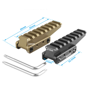 Adaptador Inclinado de Alto Rendimiento, Ligero, Mecanizado por CNC en Aleación de Aluminio, Accesorio Táctico para Caza al Aire Libre - Product Image 2