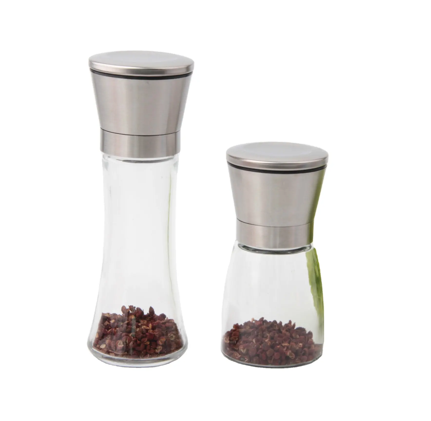 Original Manufacturer Manual Glass Bottles Dry Spice Grinder Salt and Pepper Grinder Bottles Free Sample Ceramic Grinders