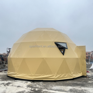 Mewah tahan air Dome Hotel rumah Geodesic Domes Glamping <span class=keywords><strong>Igloo</strong></span> dengan jendela kaca - Product Image 5