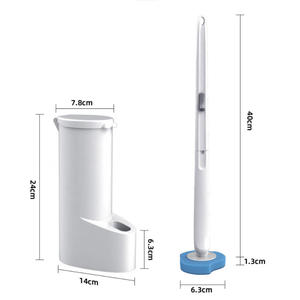 Tête de rechange ménager à manche longue, en tissu Non tissé, <span class=keywords><strong>brosse</strong></span> de nettoyage toilettes - Product Image 2