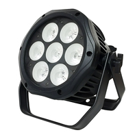 Haute qualité 7*12W LED RGBW + UV 6 en 1 extérieur DMX512 DJ PAR lumière LED étanche PAR pour hôtels