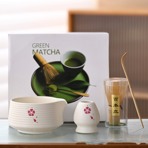 Juego de Batidor de Té de Bambú Ecológico y Resistente, Hecho a Mano, con Tazón de Mezcla de Cerámica con Boquilla para la Preparación Auténtica del Té Matcha - Product Image 4