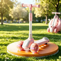 Trottinette à 3 roues pour tout-petits filles et garçons, hauteur réglable, trottinette légère pour enfants