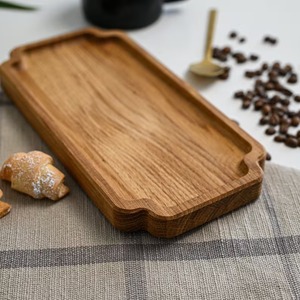 Hot Sale Wooden Serving <b>Tray</b> for Breakfast <b>Tea</b> Coffee Fruits Desk Living Room Use Dishwasher Safe Multifunction Reasonable Price - Product Image 2