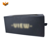 Vente en gros d'étuis à lunettes kraft en carton noir imprimés personnalisés boîte d'emballage de lunettes de soleil de 2mm d'épaisseur avantage UV
