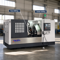 Máquina CNC XY820 para Fresado de Extremos de Ejes y Perforación Central con Tornillo de Banco Hidráulico Autocentrante - Sistema de Bloqueo Automático