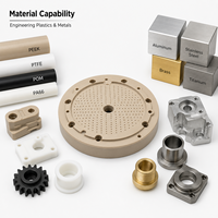 Composants de ventouse à vide PEEK usinés CNC pour équipement semi-conducteur, sur mesure OEM