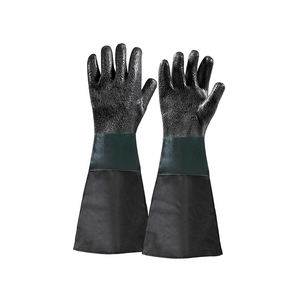 Fervi 0575/29 Guantes protectores de PVC para operaciones de arenado, 600mm - Product Image 1